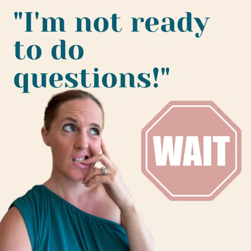 Not ready for questions